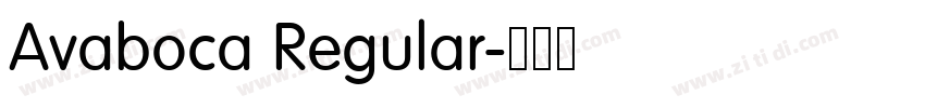 Avaboca Regular字体转换 Avaboca Regular字体转换